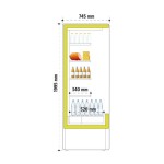 Self service συντήρησης με συρόμενες πόρτες CHAMONIX B200 VIEW 1200 BLACK