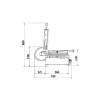Τοστιέρα Large ραβδωτή πάνω & κάτω 16020