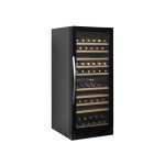 Ψυγείο βιτρίνα 2 θερμοκρασιών κρασιών συντήρηση επιδαπέδιο μάυρο 59.5X68x139 εκ TFW300-2F