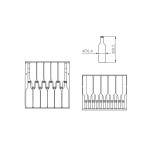 Βιτρίνα κρασιών 2 θερμοκρασιών frameless TFW400-2F