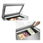 Bιτρίνα σερβιρίσματος παγωτού 4 γεύσεων επιτραπέζια 700248
