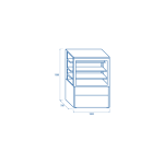 Βιτρίνα ζαχαροπλαστικής συντήρηση WKR 100