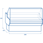 Βιτρίνα κρεοπωλείου WST 200