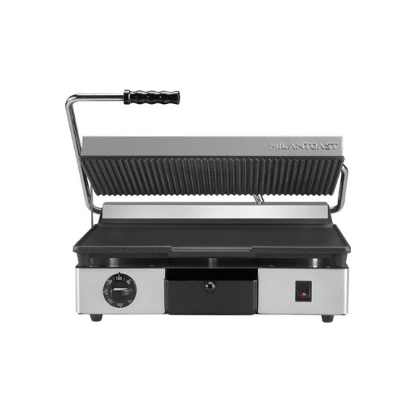 Τοστιέρα μεσαία ραβδωτή πάνω & λεία κάτω 16031