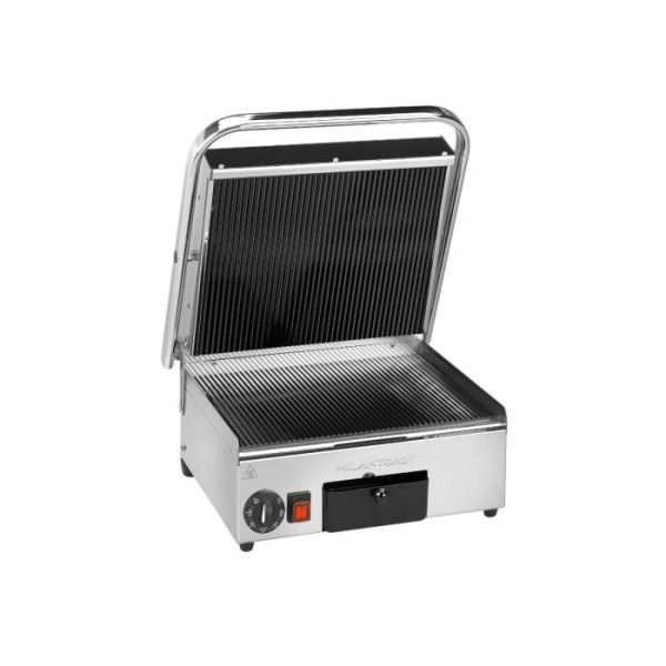 Τοστιέρα μεσαία κεραμική ραβδωτή 17012