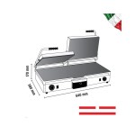 Τοστιέρα διπλή λεία πάνω & κάτω 16053