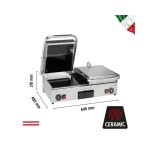 Τοστιέρα διπλή κεραμική λεία 17060