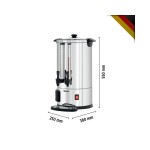 Βραστήρας τσαγιού -ζεστού νερού 15Lt με διπλά τοιχώματα (Inox design) 200128 | D15000