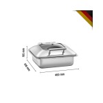 Chafing Dish για GN2/3 με soft close & παράθυρο ελέγχου 500847