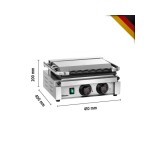 Τοστιέρα μεσαία ραβδωτή πάνω & κάτω A150974 | MDI 1R