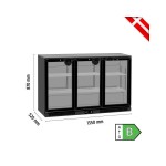 Βιτρίνα συντήρησης Back Bar με ανοιγόμενες πόρτες 300lt DB301H-3