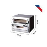 Φούρνος πίτσας διώροφος 8 Χ Ø33cm E8 975x835x763(h)mm