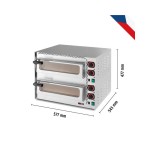 Φούρνος πίτσας διώροφος 2 x Ø35cm FP 68 R 577x543x477(h)mm