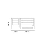 Βιτρίνα συντήρησης επιτραπέζια πανοραμική 125lt GN900RT