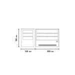 Βιτρίνα θερμαινόμενη επιτραπέζια πανοραμική 125lt GN900HRT