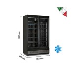 Βιτρίνα κατάψυξης διπλή με ανοιγόμενες πόρτες MR 126 BT2 BLACK HO-24.50.112.0001