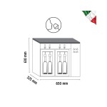 Βιτρίνα - Διανεμητής κρασιών για 4 φιάλες SOMMELIER 4