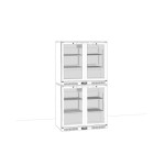 Βιτρίνα συντήρησης Back Bar με ανοιγόμενες πόρτες DB201H