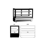 Ψυγείο Βιτρίνα συντήρησης επιτραπέζια 70x56x73 εκ DLX 70