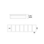 Ψυγείο σαλατών επιτραπέζιο για 7 GN 1/4 1500x335x225(435) εκ VK33-150