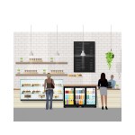 Βιτρίνα συντήρησης Back Bar με ανοιγόμενες πόρτες 300lt DB301H-3