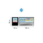 Βιτρίνα συντήρησης επιτραπέζια πανοραμική 195lt GN1200RT