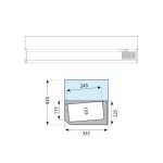 Ψυγείο σαλατών επιτραπέζιο για 8 GN 1/4 1800x335x225(435) εκ VK33-180