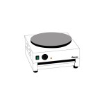 Κρεπιέρα μονή ηλεκτρική 104458 | 1CP400