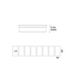 Ψυγείο σαλατών επιτραπέζιο για 8 GN 1/4 1800x335x225(435) εκ VK33-180