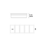 Ψυγείο σαλατών επιτραπέζιο για 5 GN 1/4 1200x335x225(435) εκ VK33-120