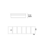 Ψυγείο σαλατών επιτραπέζιο για 6 GN 1/3 1500x395x225(435) εκ VK38-150